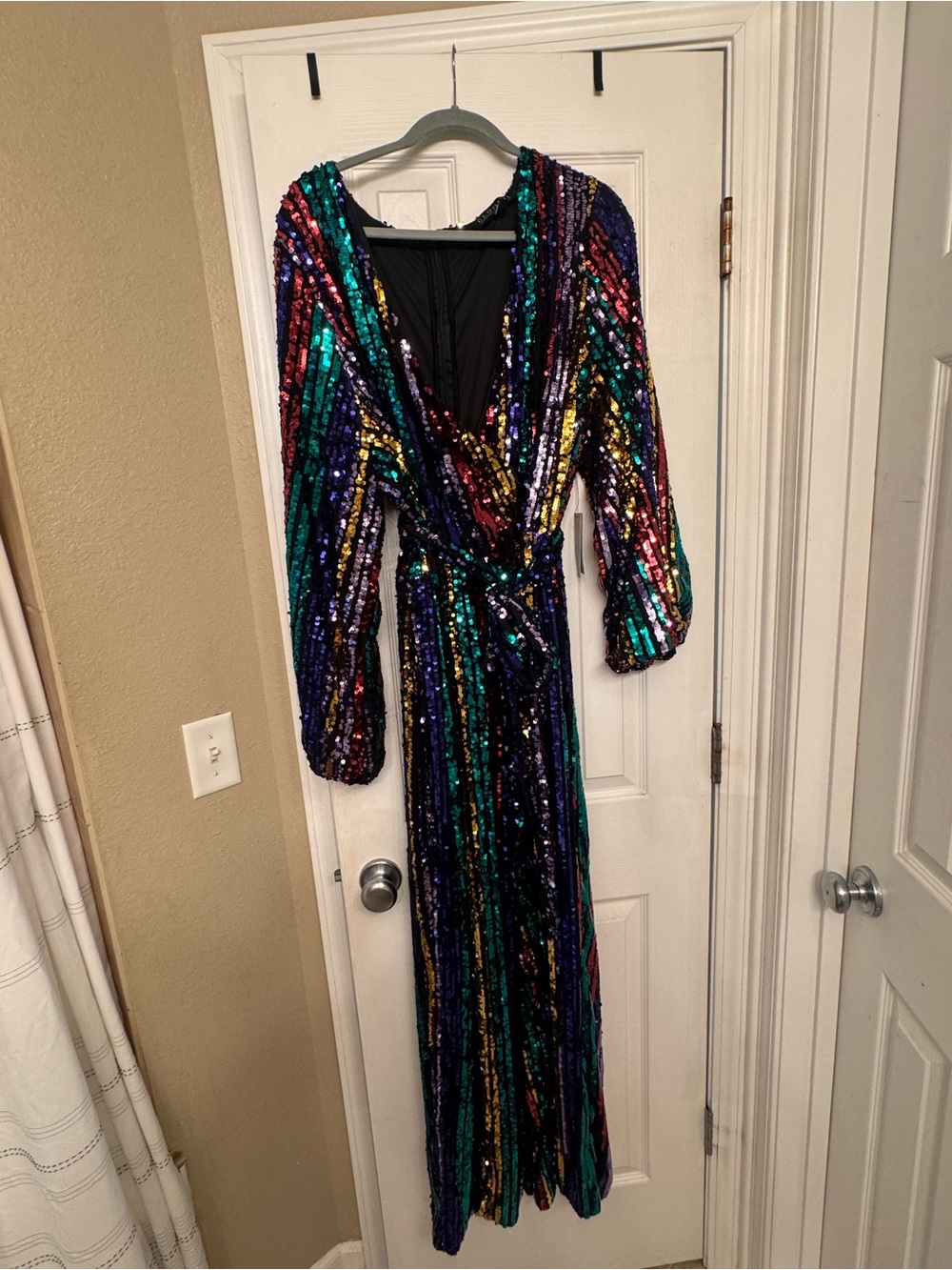 Eloquii Multicolor Sequin Jumpsuit